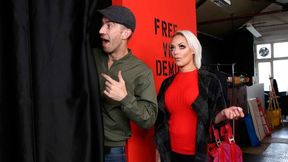 Danny's Wife-Free VR Demo Leads to Alessandra's Immersive Blowjob in Futuristic White Room