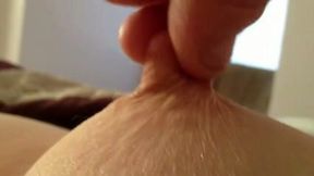 I love squeezing my girlfriend's perky nipples in front of a camera