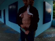 blowjob and masturbation at the station