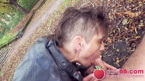 Ugly German MILF fucked by random stranger!