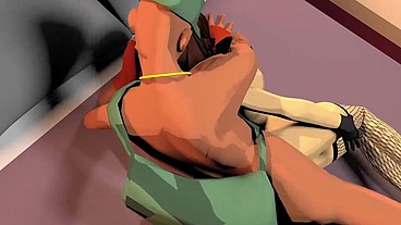 A sexy curvy big booty milf gets a special bbc delivery right in her bubble butt