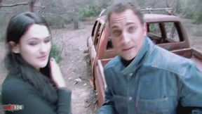 Natural Bigtits babe Lisa Spice fucking in the woods