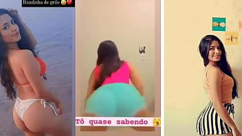 Morena vadia Maria eduarda rebolando e mostrando o rabetao