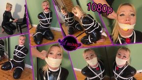 Lil Missy UK in Latex Spy Gets Caught Tied And Gagged 1080p