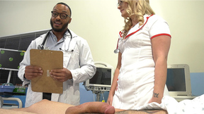 BIPHORIA Amazingly sexy blonde nurse and muscular doc helps patient - Lisey Sweet, Johnny Hill, Dillon Diaz