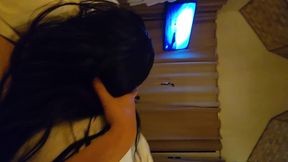 pinay best friend gives extemre blowjob on the pool [ deepthroat / rimming / cuminmouth / eating cum ]