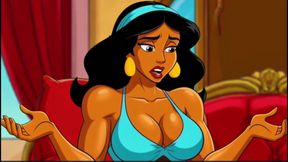 Princess Jasmine, Aladdin&#039;s Cuckolded Wife. Cartoon Parody