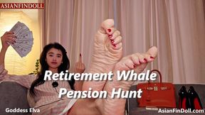 Retirement Whale Pension Hunt - Chinese Goddess Drains Your 401k & Future - bankruptcy joi, retirement drain, pension findom, 401k domination, financial ruin. FINANCIAL DOMINATION , ASIAN, FEMALE DOMINATION, HUMILIATION, MINDFUCK , FOOT WORSHIP