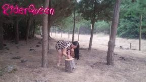 Recoping Woods Sexy Stepmom Outdoors