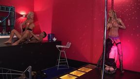 savannah gold fucks her stripper friends in the club and takes a facial