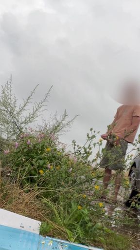 Jaw-dropping moment from "BeENJoY - I jerk off my big cock in the car in the middle of the city - people look at me and I cum&hellip;"