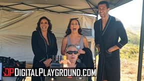 MILF Powerhouse Threesome: Luna Star, Cherie Deville &amp; Monique Alexander Get Wild Behind The Scenes of Project X