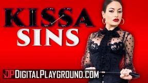 ”Big Boobed Kissa Sins Dominates Boss”