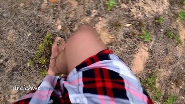 Crushing plants with my feet