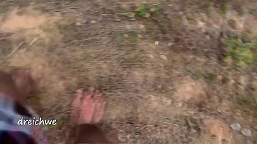 Crushing plants with my feet
