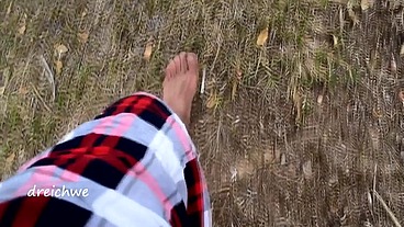 Crushing plants with my feet