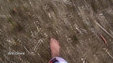 Crushing plants with my feet