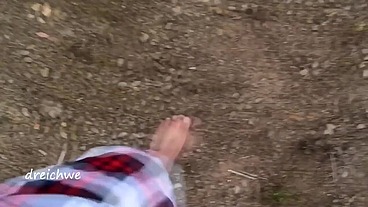 Crushing plants with my feet