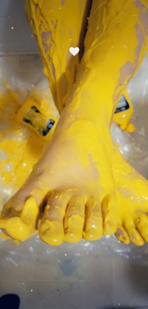 Mustard Sploshing, Wet and Messy JOI