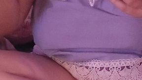 Teasing thick pussy with dildo & vibrator