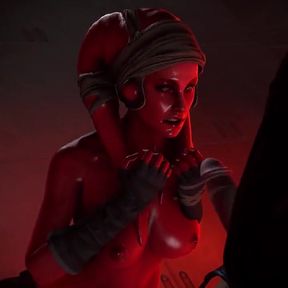 Dark Rey Fucked Twi'lek (futanari Sex)