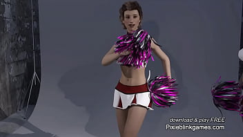 The Professor x-ray camera cheerleader photo shoot