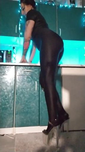 Spandex provocation by Mistress Katrix