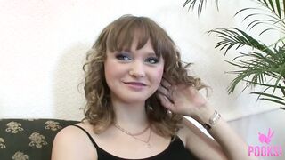 All Natural Curly Haired 18 Yo Sasha Is Back For More Penis!