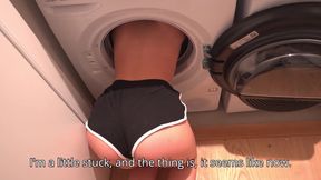 My Stepsister Got Stuck in the Washing Machine, so I Had to Help Her.