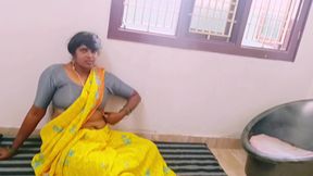 Indian Middle Age Stepaunty Enjoyed StepDaughter's Husband Bog Dick. Telugu Dirty Talks.