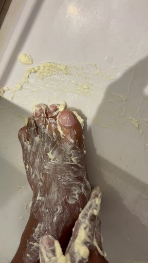 Part 2 of creamy messy fun masturbation
