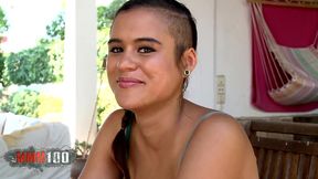 her first porn video !!!!