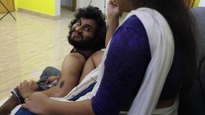 Servant janu enjoying hot sex with boss while watching tv, Mallu servant and boss hot fuck in sofa ehile wattching tv