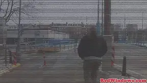 Doggystyled amsterdam hooker fucks tourist