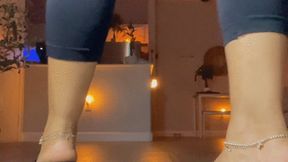 Leggings With Wedge Flip Flops JOI