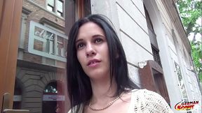 GERMAN SCOUT - 18YR OLD SKINNY TEEN KRISTINA GET DEEP FUCK AT PUBLIC CASTING