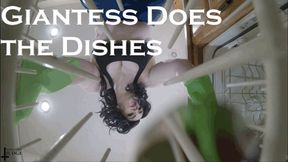 Giantess Does the Dishes SD