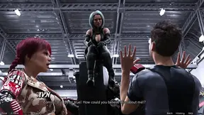 Stranded in Space - Stripper MILF Flashes Her Big Tits