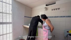 I Beg My Plumber to Fulfill My Dirty Fetish by Me with His Exciting Bow and Ending up Full of His Creamy Milk!