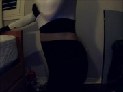 Love Cecile Pt1! No face and female masked girl plays around with her body!