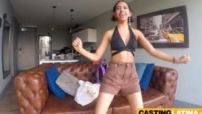Teen Latina raver gets her ass stretched by huge cock