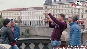 GERMAN HORNY GIRLS PICK UP GUY IN PUBLIC AND FUCK HIM HOME