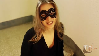 Neighbor Alisa sucked dick on the staircase (Subtitles)