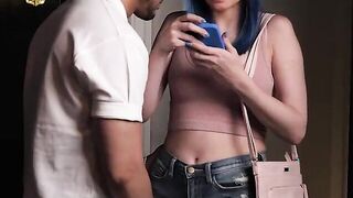 Sexsual America - Blue haired hot, Jewelz Blu, meets up with her