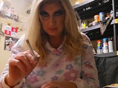 Smoking Babe Jerks You Off