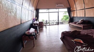 Hardcore Anal with a stranger girl by the sea