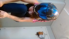 After a ride Fairy Bliss get soaking wet  striptease