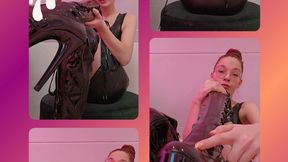 Pleasers JOI + CEI - Latex Femdom