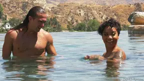 Sizzling Beach Sex With Sexy Honey Gold & Her Handsome Lover