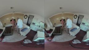 Raw VR Footage Captures Lola's Journey From Cum Covered- P1!